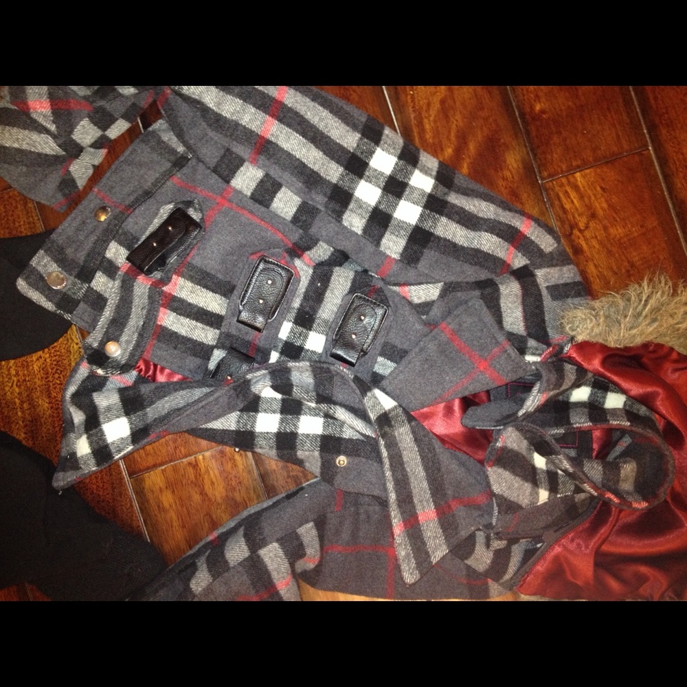 Dollhouse winter plaid jacket